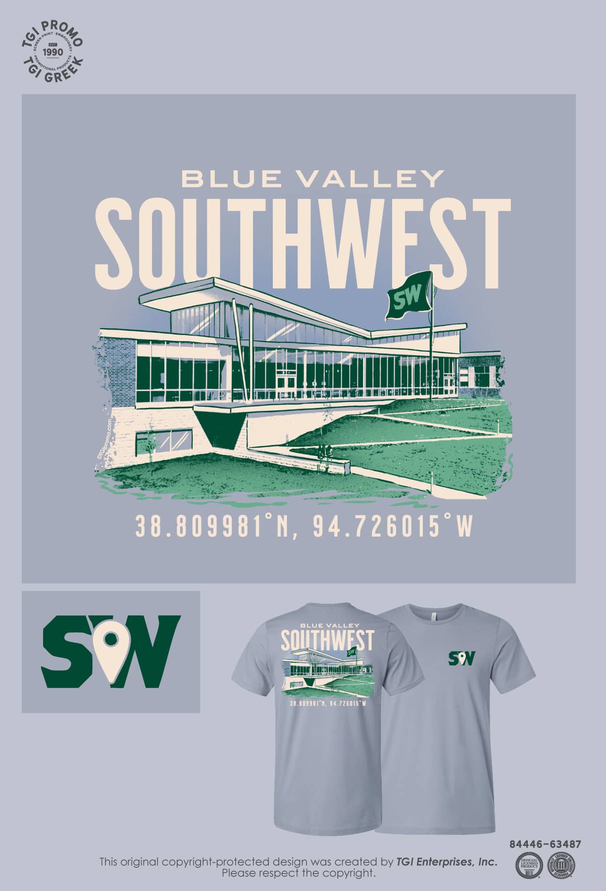Blue Valley Southwest High School – Building Tee