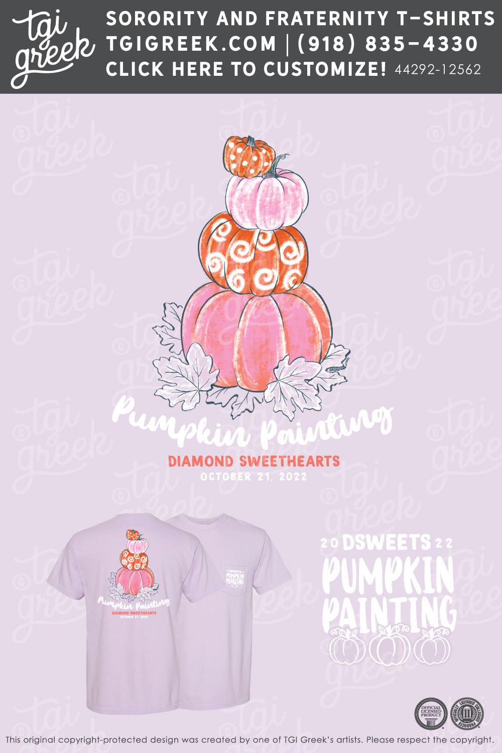 Diamond Sweethearts – TXSU Painting Pumpkins