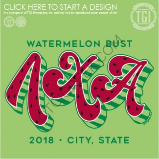 TGI-Lambda Chi Alpha Watermelon Letters