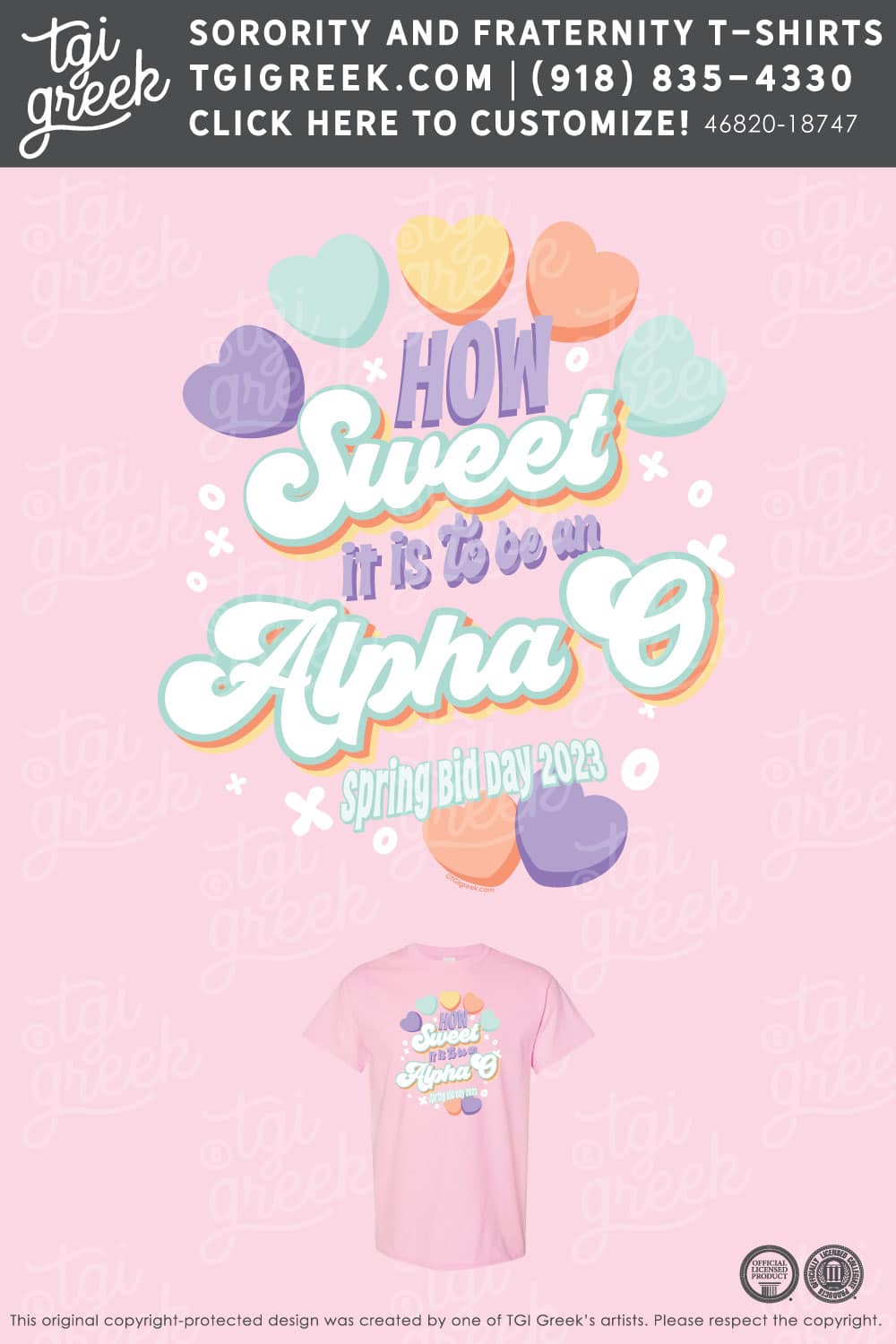 Alpha Omicron Pi – SONO Spring Bid Day Sweet
