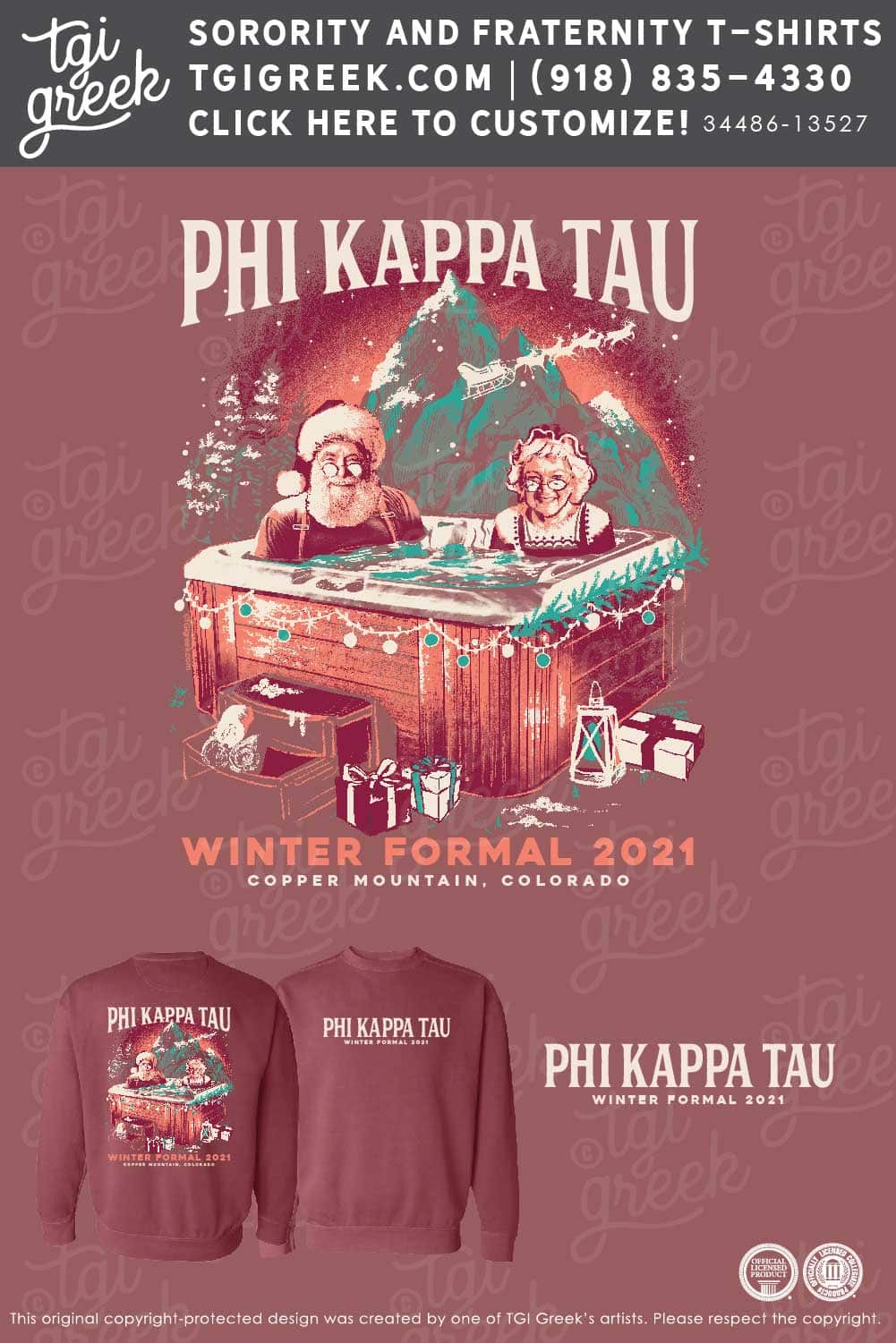 Phi Kappa Tau – COSU Formal Sweatshirts