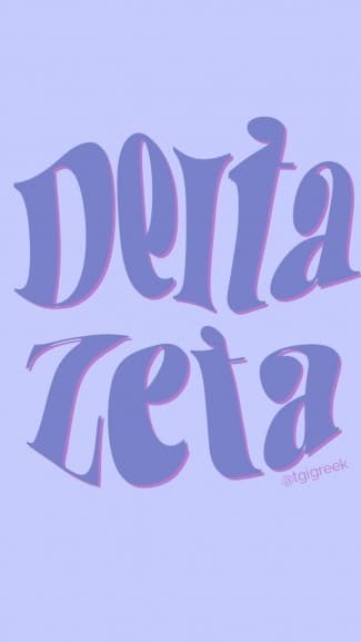 Delta Zeta Warped Phone Background