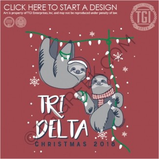 TGI-Delta Delta Delta Sloth Christmas