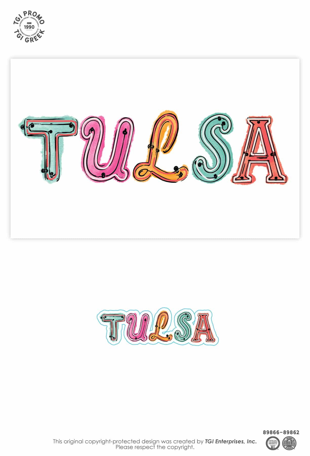 TGI Promo – Cap Cruise Neon TUL Sticker