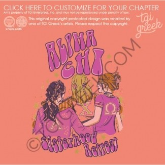TGI – Alpha Chi Omega Sisterhood Claw Clip