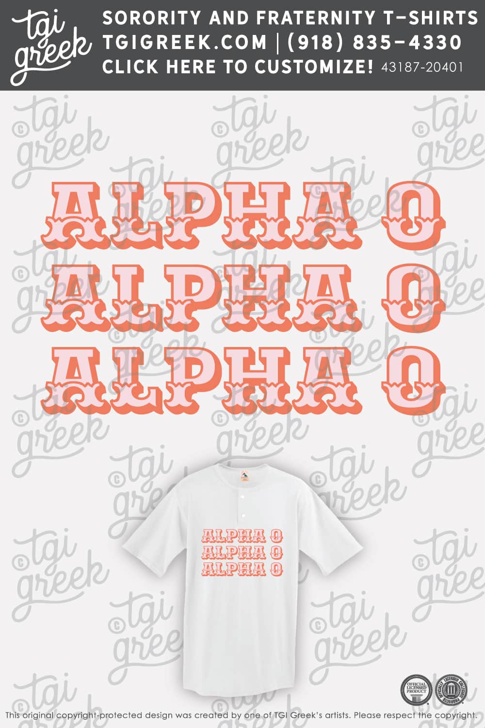 Alpha Omicron Pi – OU fall PR Henley