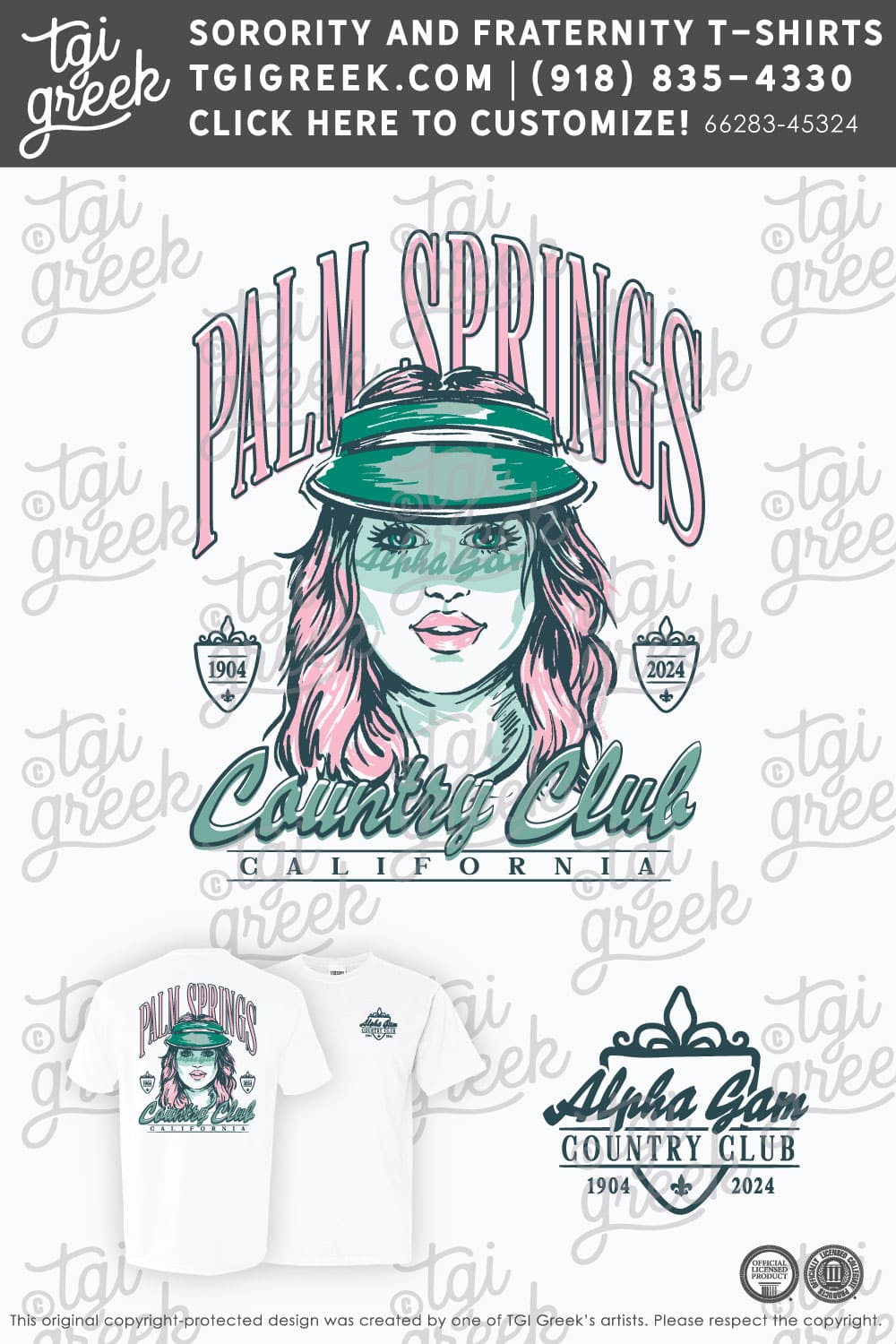TGI – Alpha Gamma Delta Visor Country Club Girl