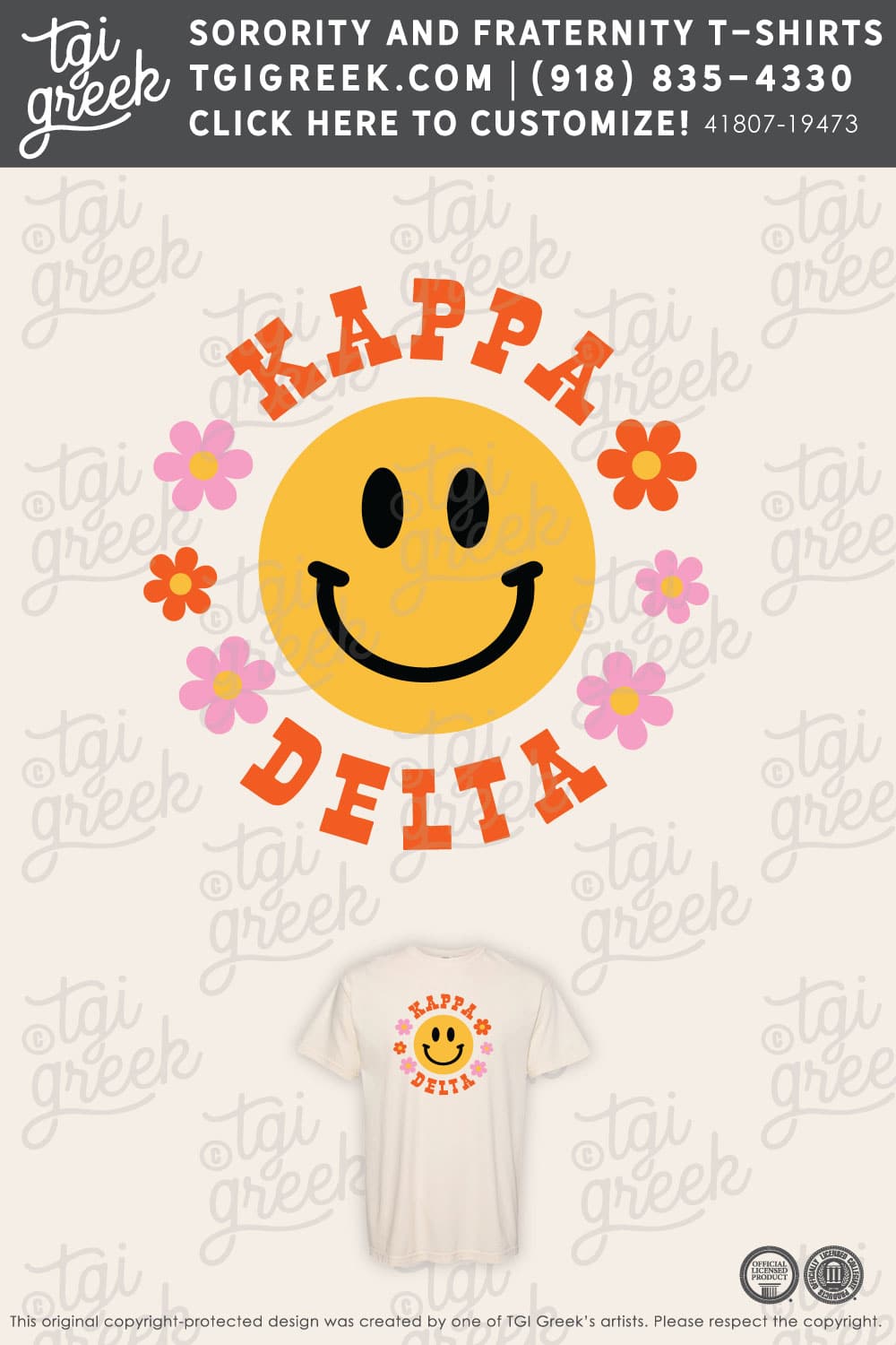 LIVE – Kappa Delta Smiley Shirt