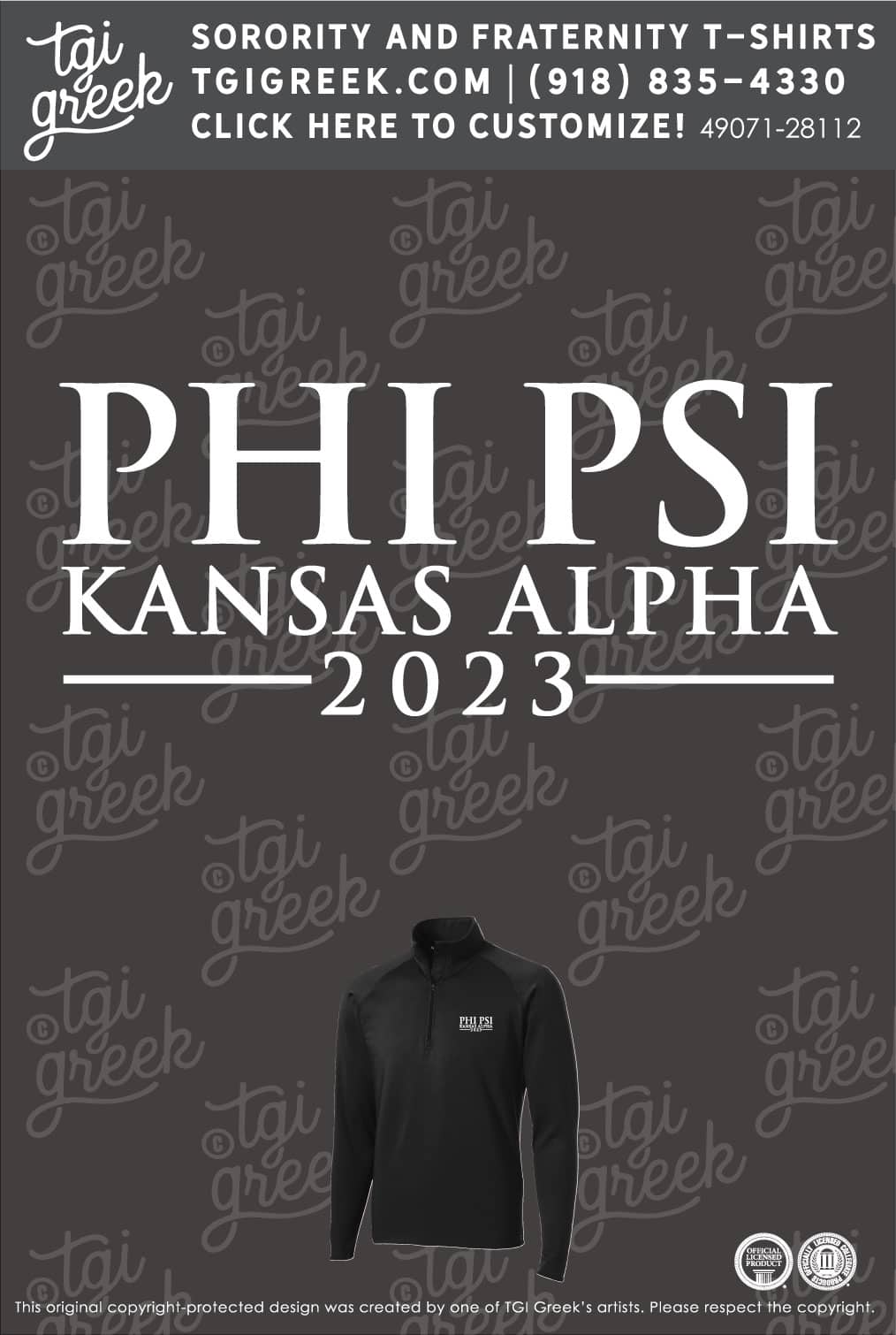 Phi Kappa Psi – KU Quarter Zip