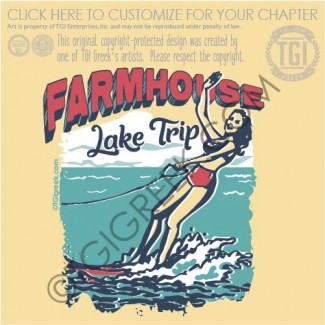 TGI-Farm House pinup Waterskiing