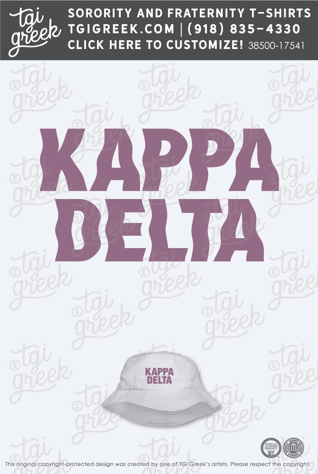 Kappa Delta – NWU Bucket Hat