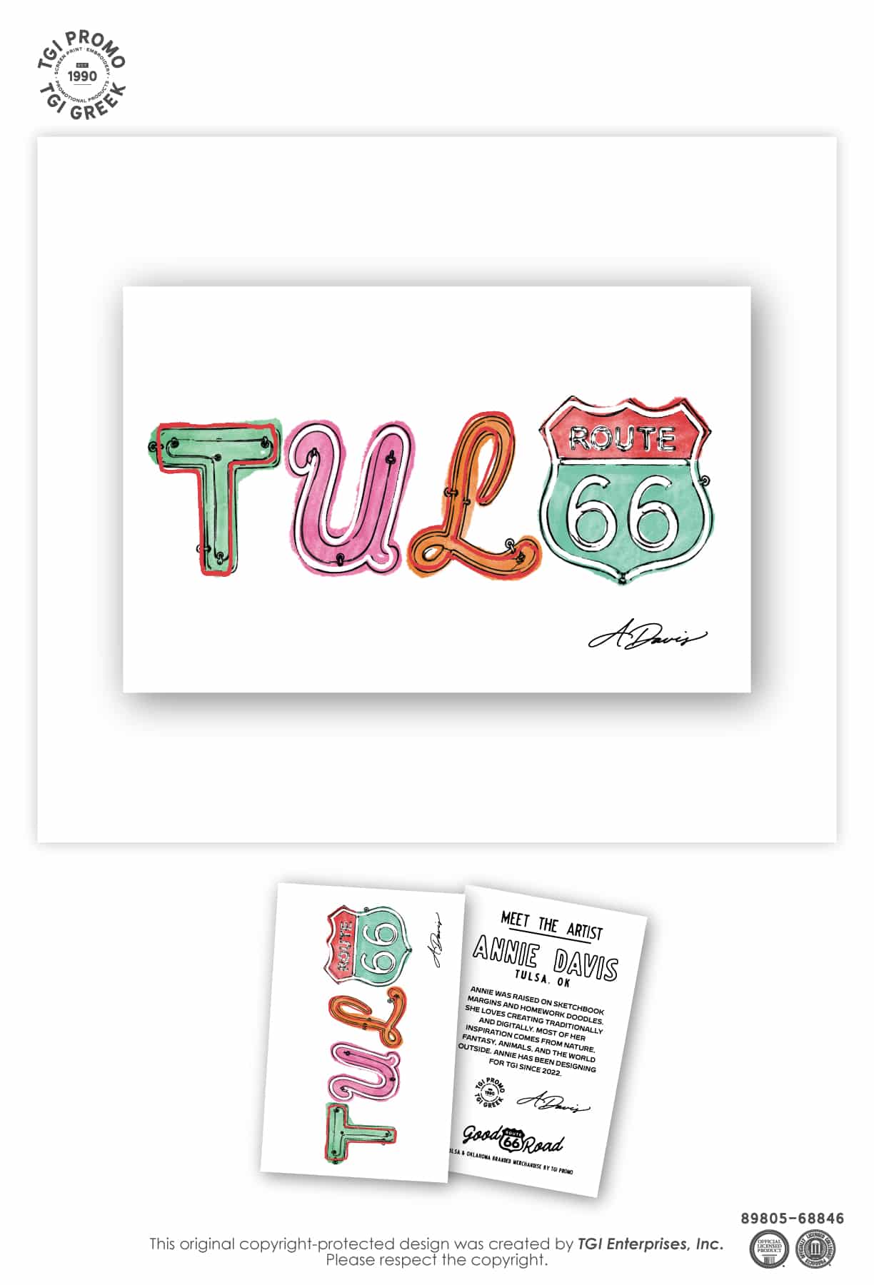 TGI Promo – Tulsa Mini Prints Neon TUL