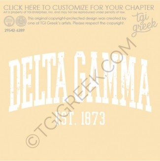 Delta Gamma – OU Distressed Tee