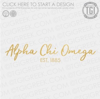 Alpha Chi Omega-KU Recruitment Shirts