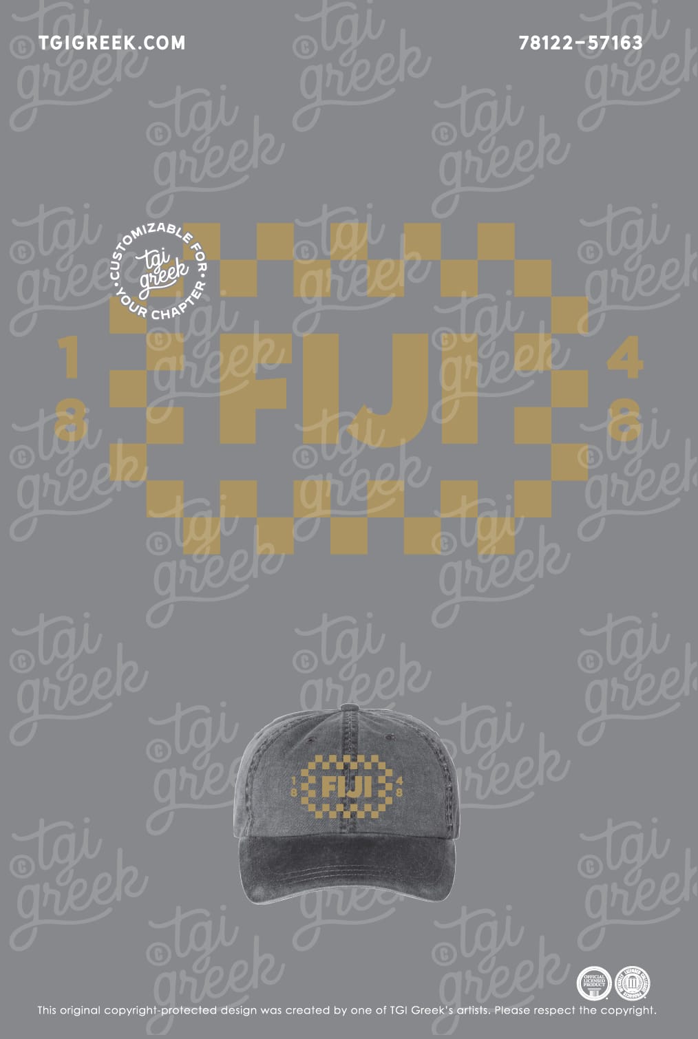 Phi Gamma Delta – TGI PR Embroidered Hat