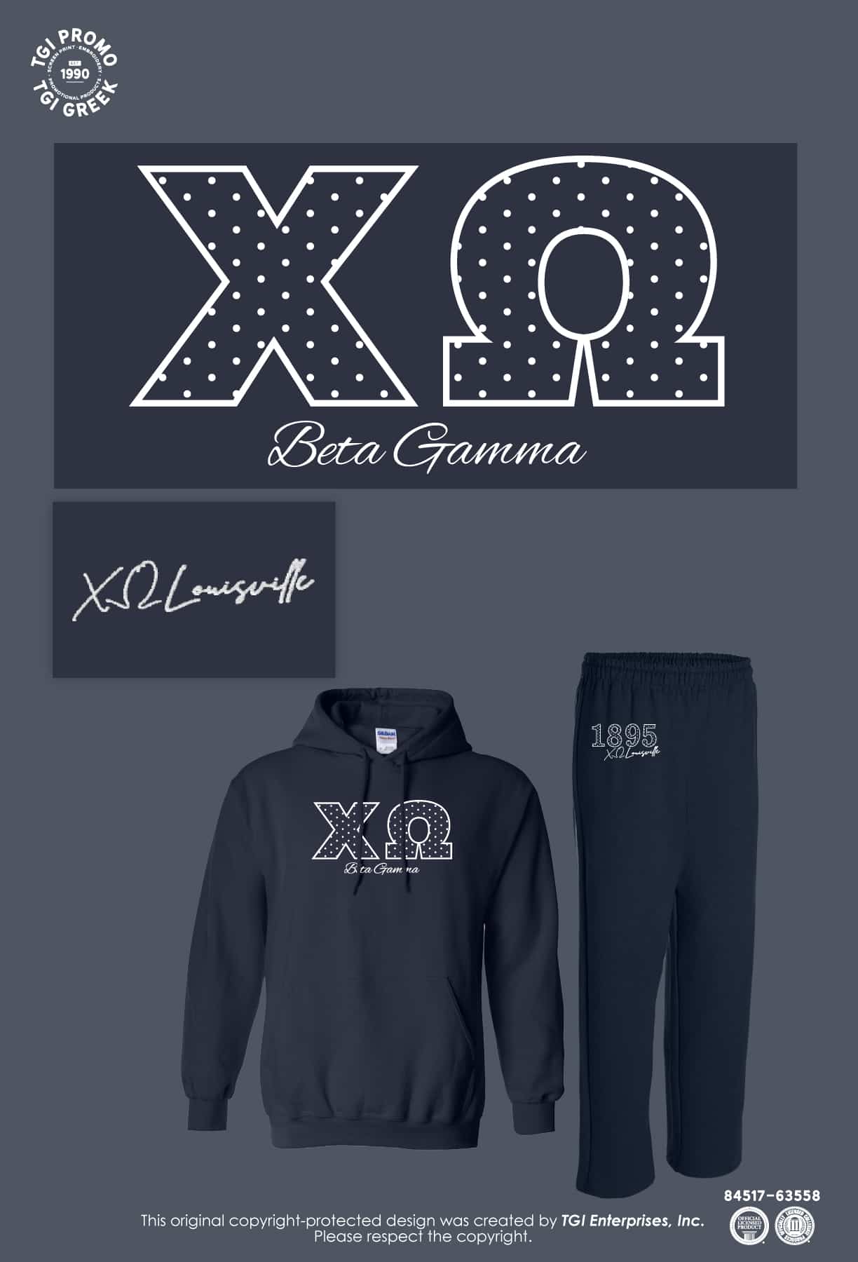 Chi Omega – LOUIS PR Sweatpants Set