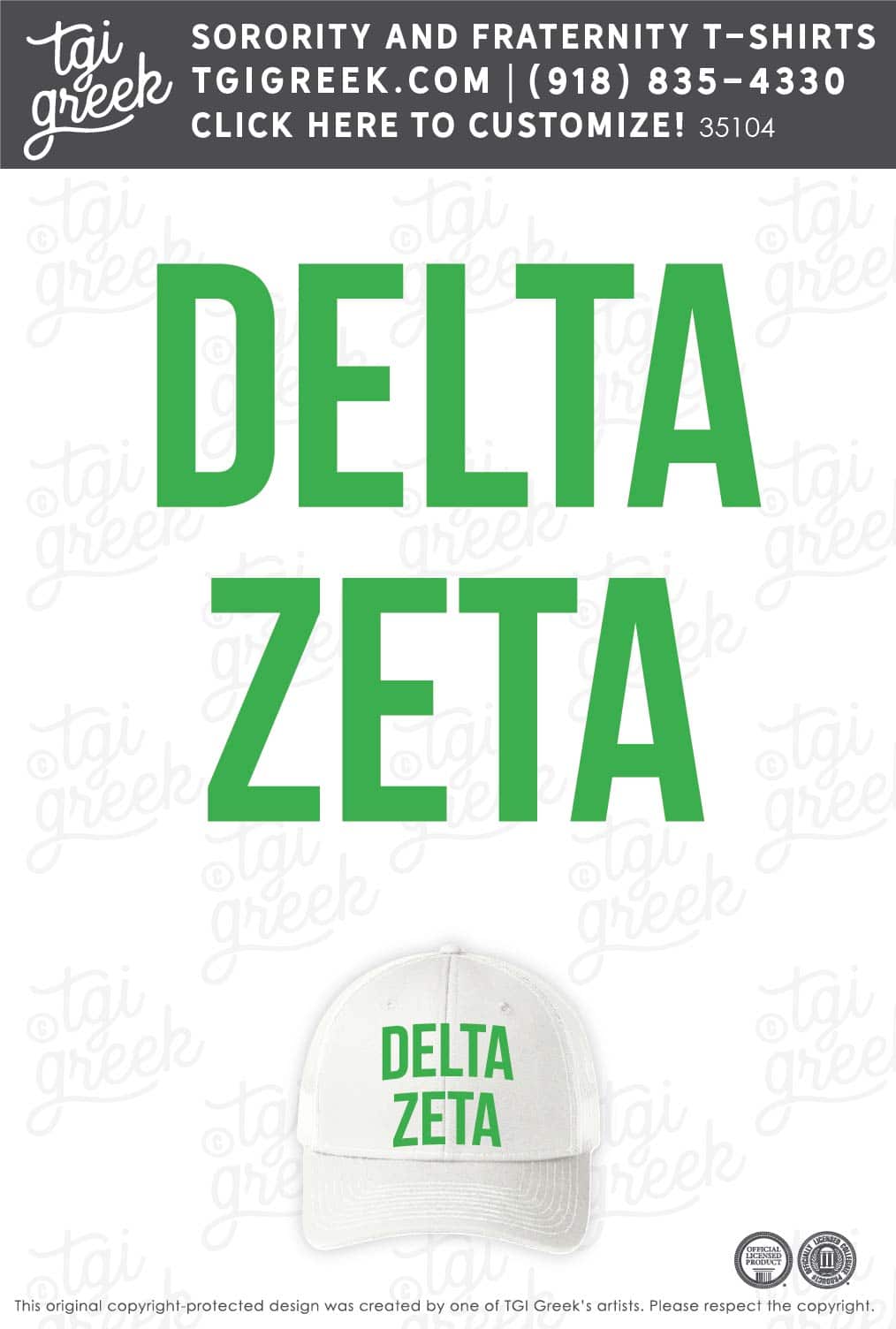 Delta Zeta – AUB Bid Day Hats
