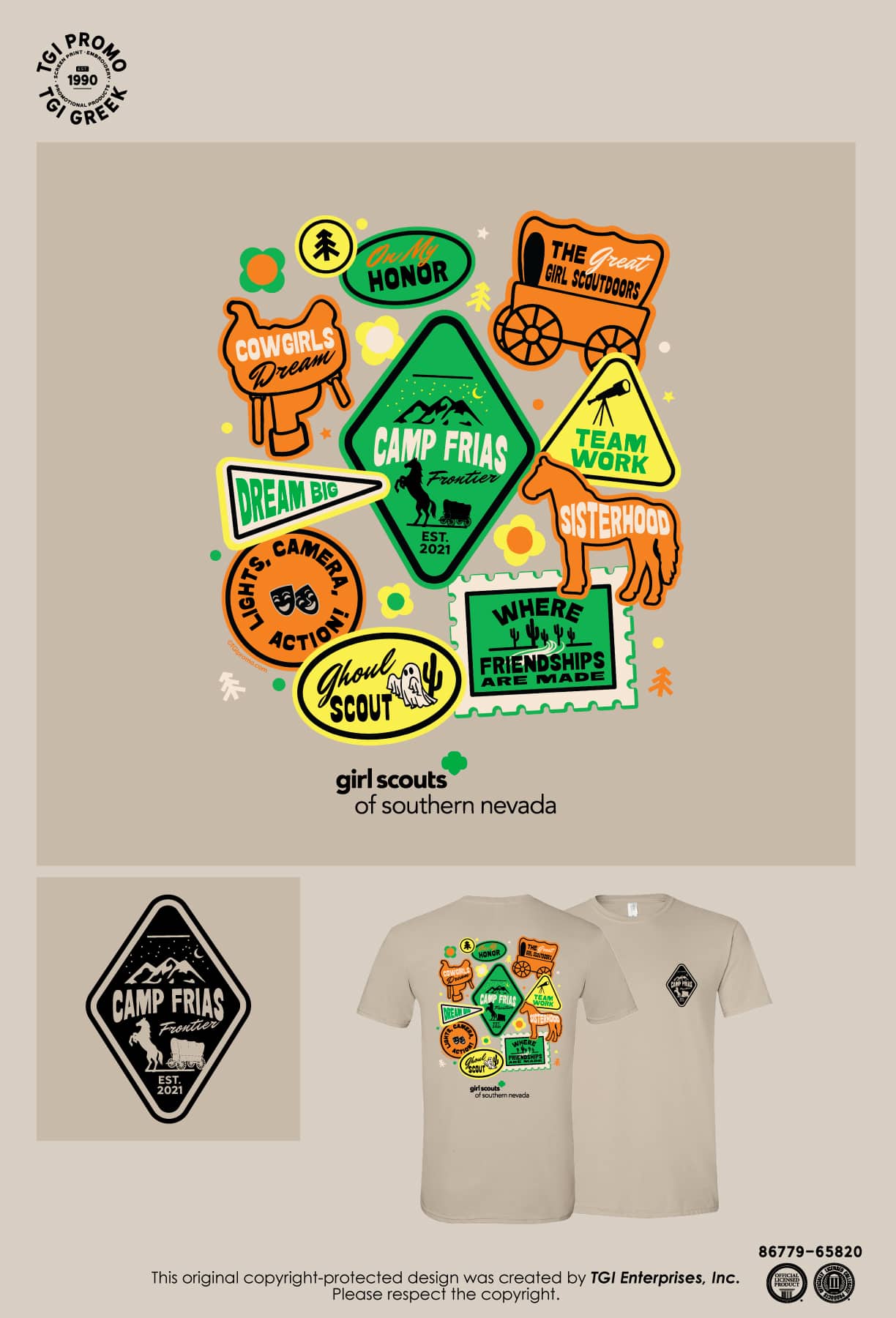 Girl Scouts of Southern Nevada – ACA Girl Scouts Stamp Shirt