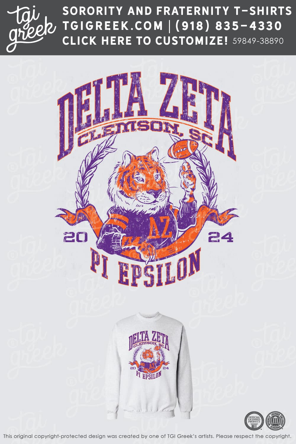 Delta Zeta – CLEM Crewneck