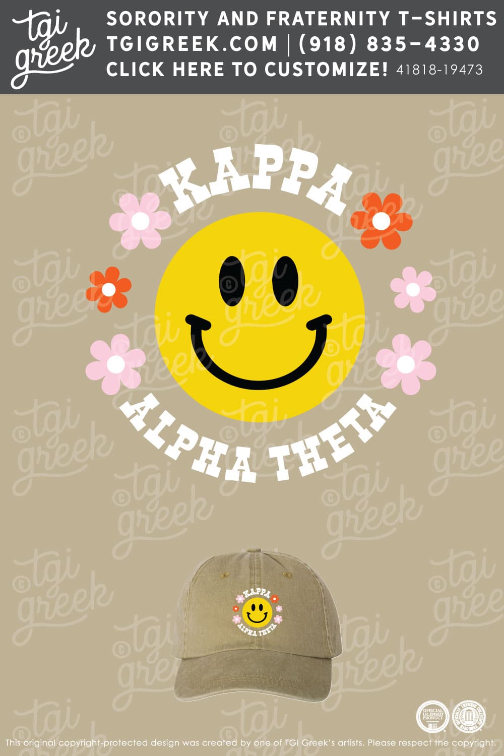 LIVE – Kappa Alpha Theta Smiley Hat