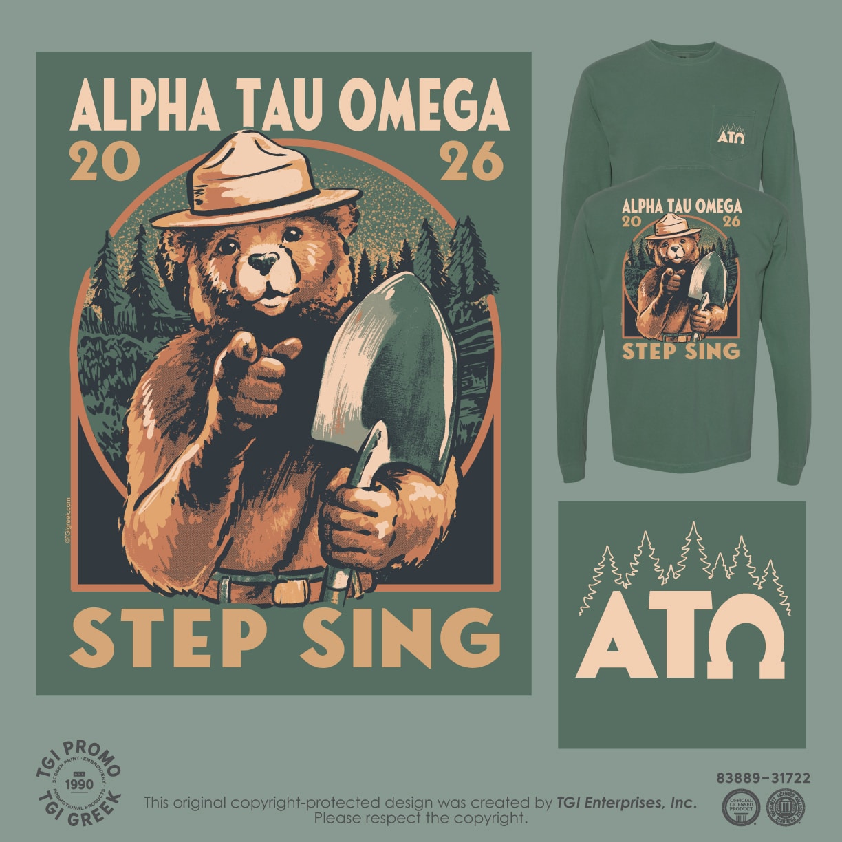 Alpha Tau Omega – SAMF Step Sing Shirt