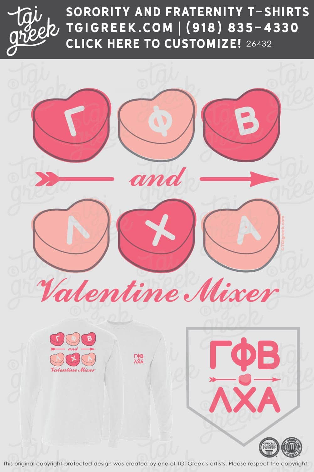 Gamma Phi Beta – Valentine Hearts