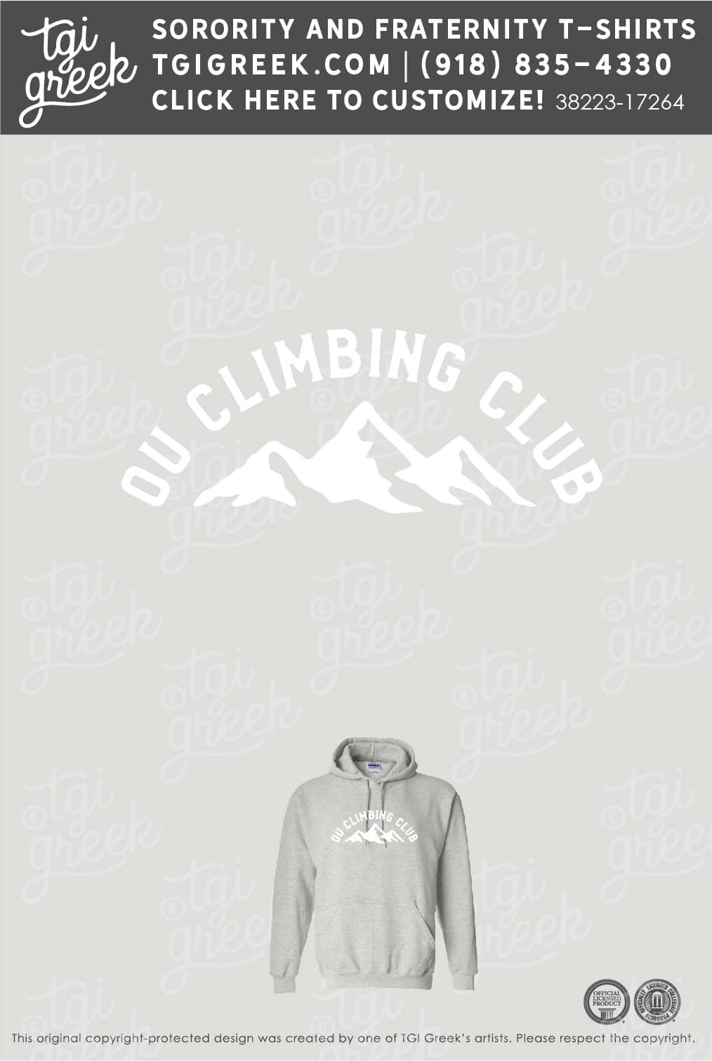 Oklahoma University – Climbing Team Hoodie