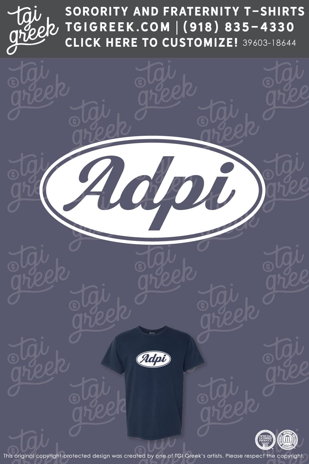 Alpha Delta Pi – UAZ First Day Tees