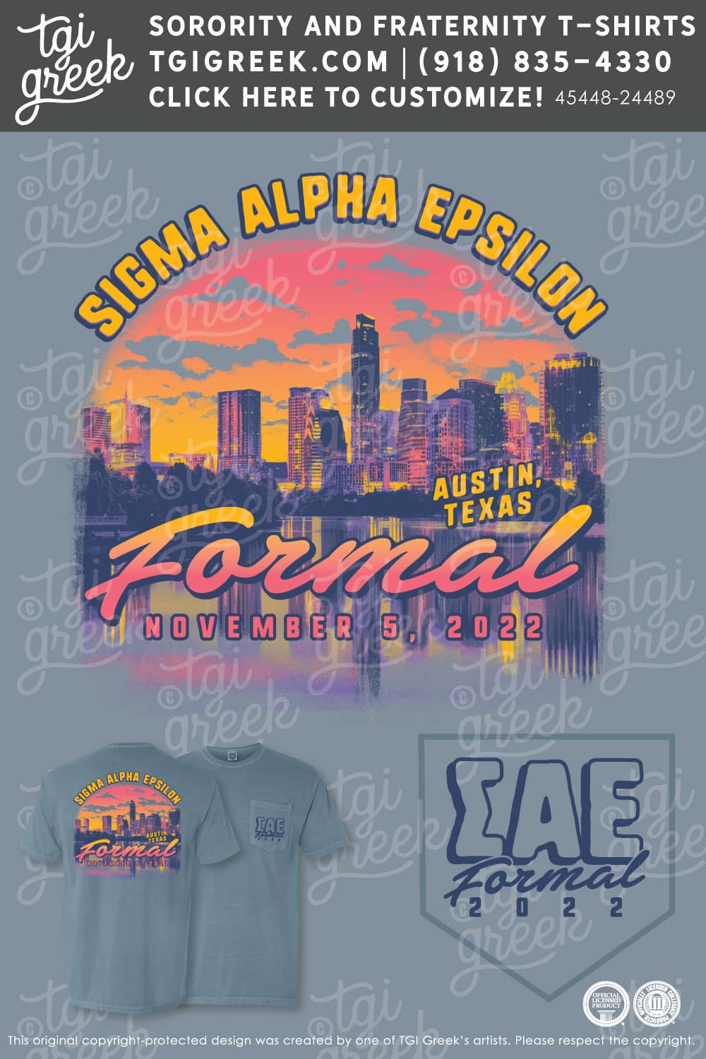 Sigma Alpha Epsilon – TXSU Formal – Grey