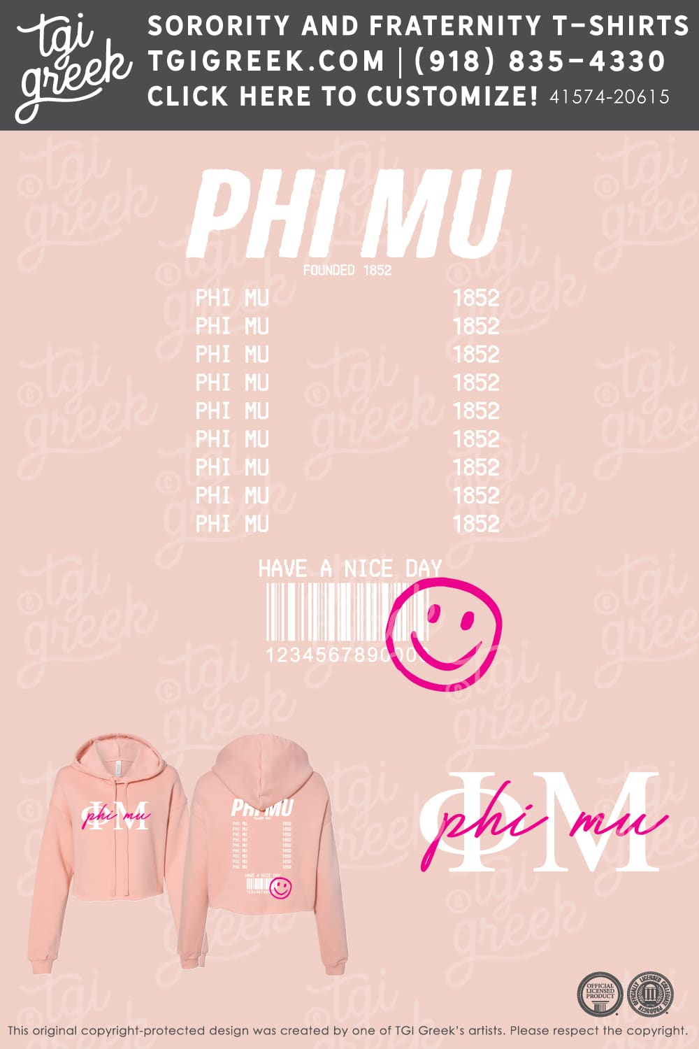 Phi Mu – OCU Fall PR Hoodie