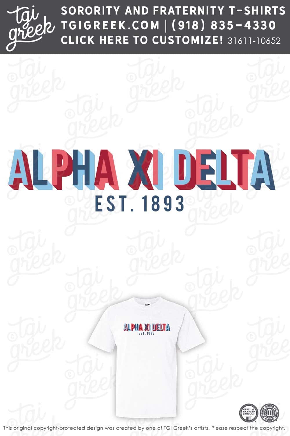 TGI – Alpha Xi Delta Block Text