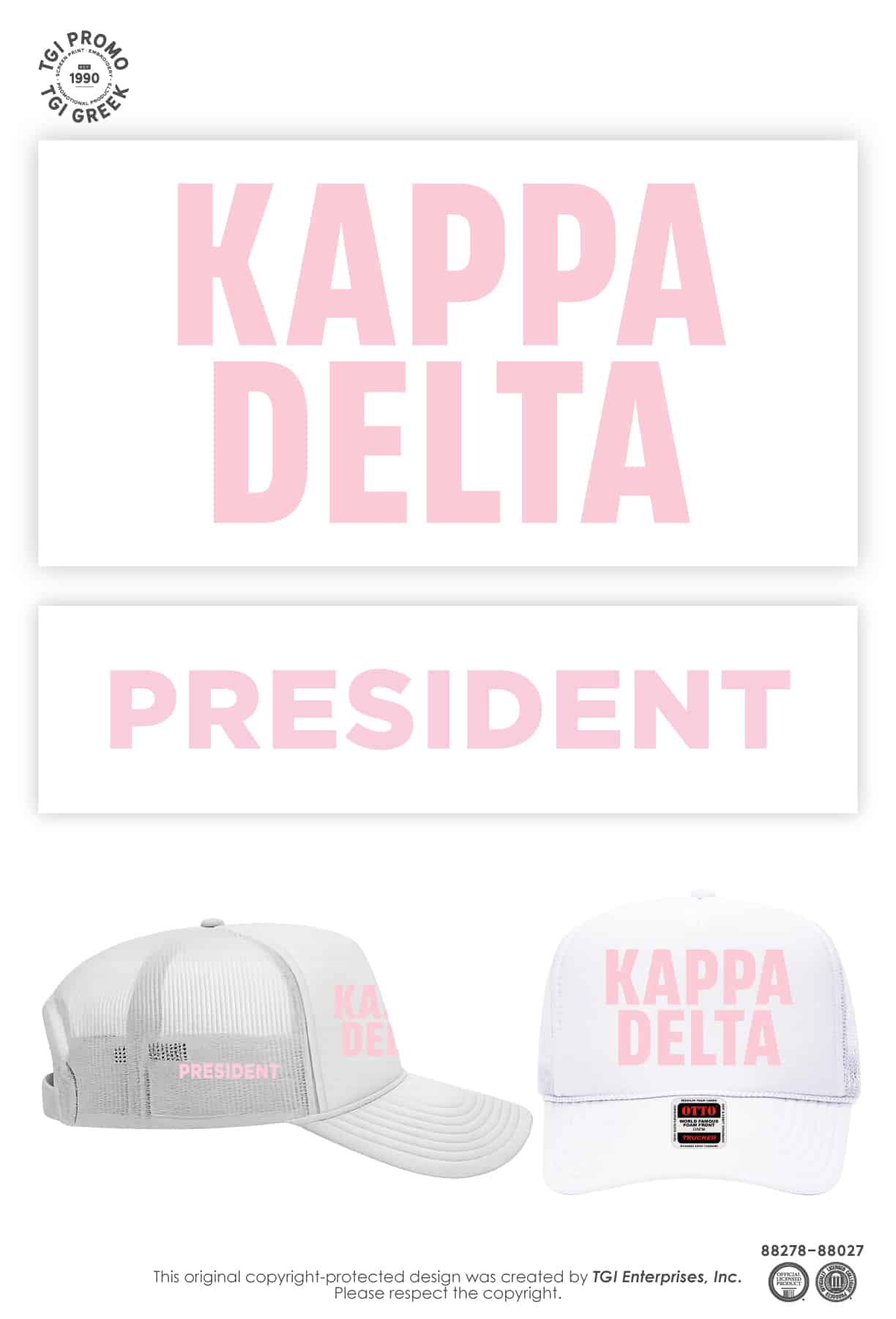 Kappa Delta – USCAR Senior Hat