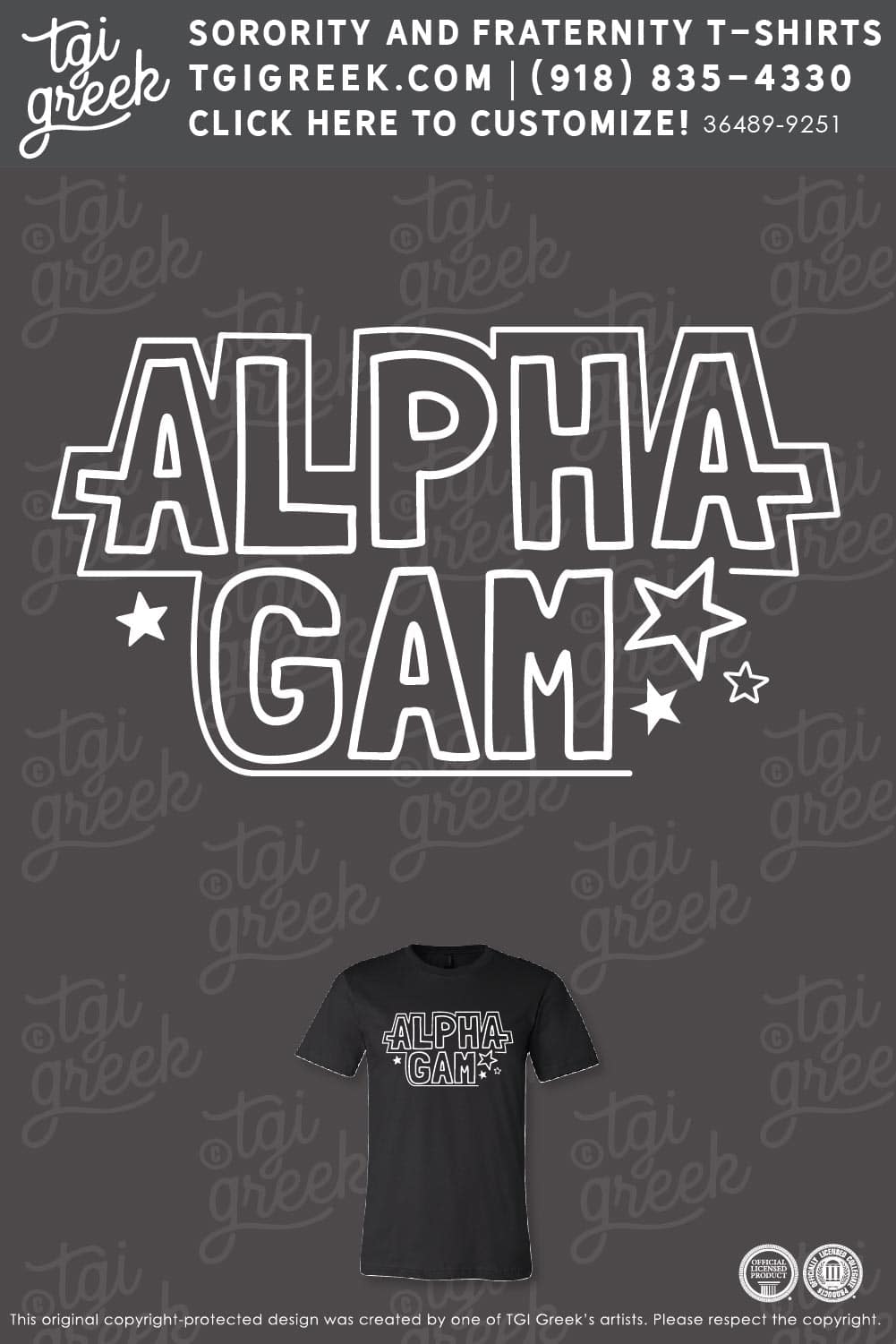 Alpha Gamma Delta – UCO Recruitment Black
