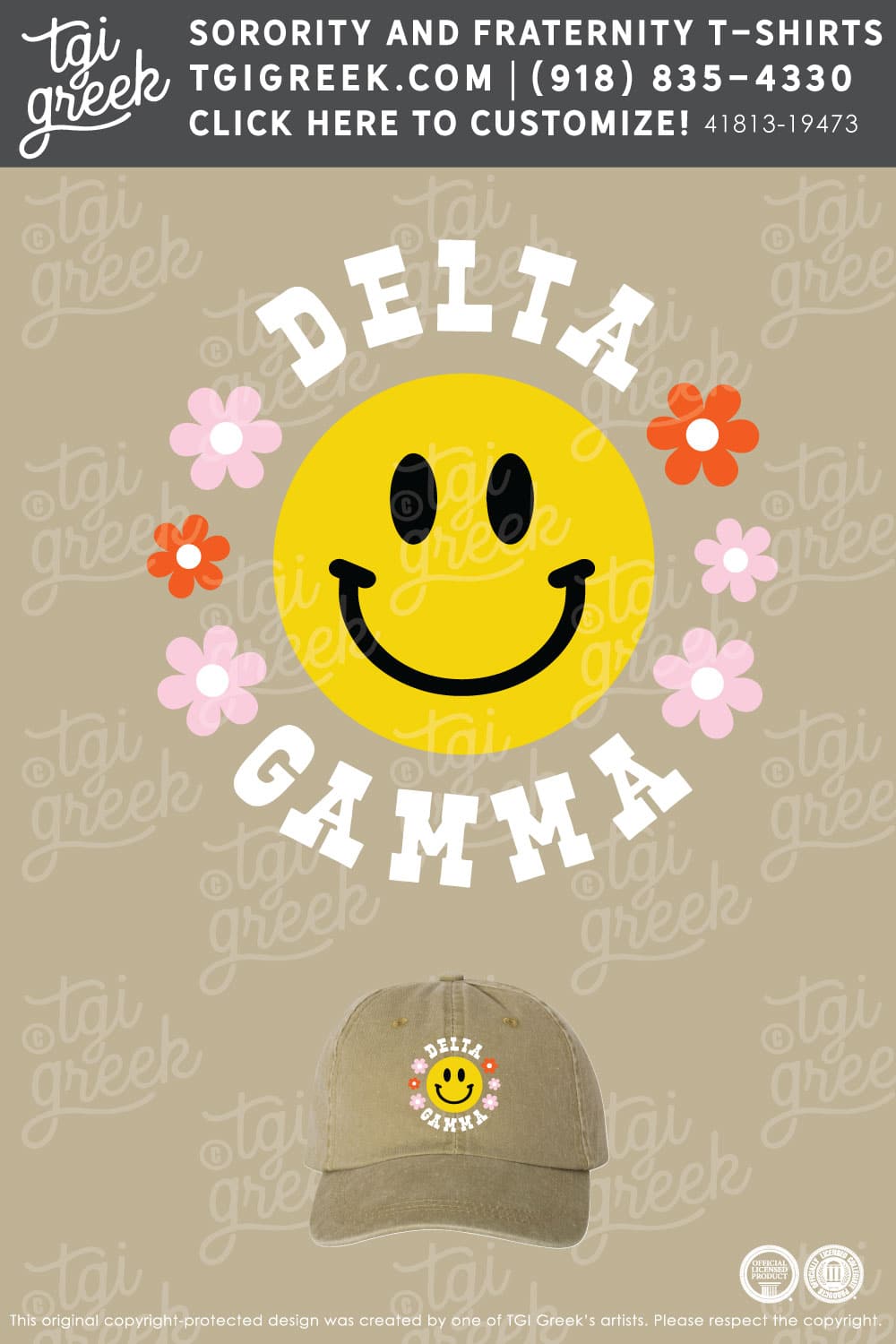 LIVE – Delta Gamma Smiley Hat