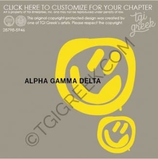 Alpha Gamma Delta- TXSU PR Smiley