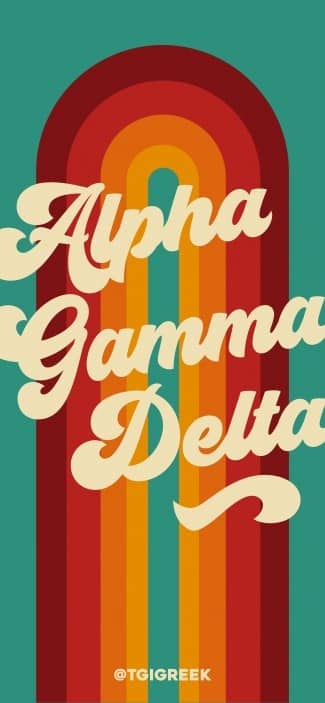 Alpha Gamma Delta Retro Phone Background