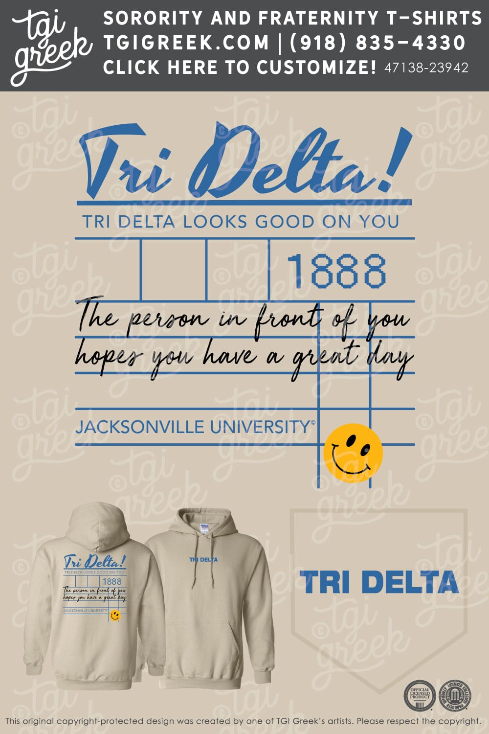 Delta Delta Delta – JU Hoodie