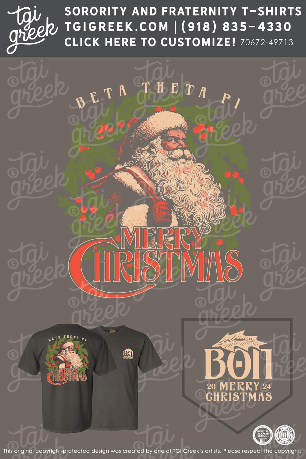 TGI – Beta Theta Pi – Vintage Santa