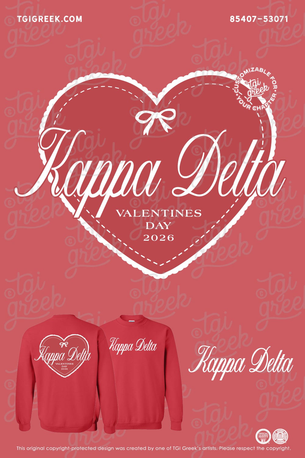 Kappa Delta – MURR Valentine’s Sweatshirt