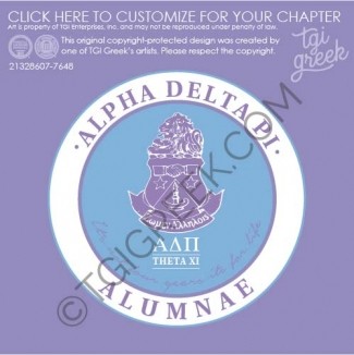 Alpha Delta Pi – UCO Alum Crest Shirt