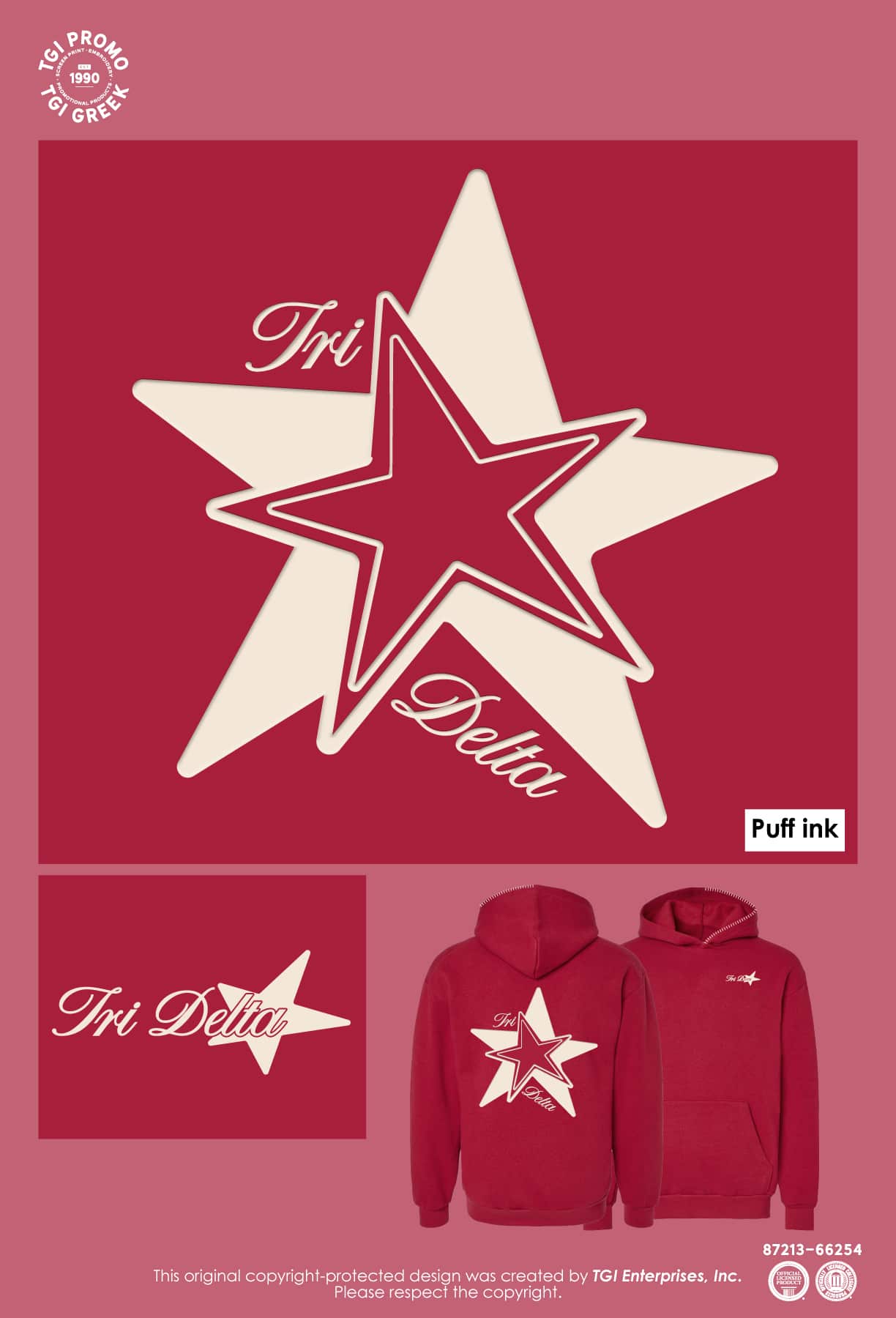 Delta Delta Delta – TGI Red Hoodie