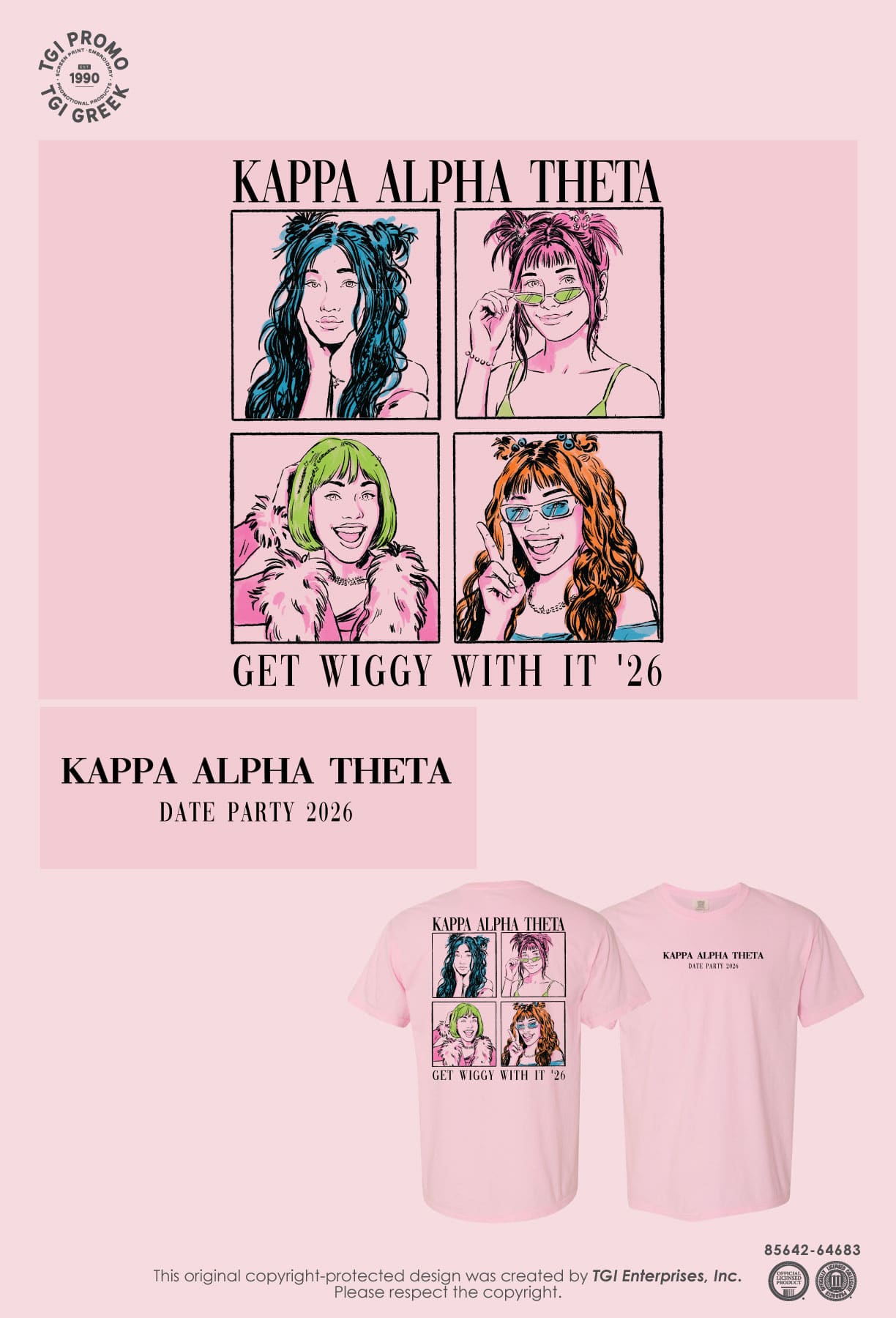 Kappa Alpha Theta – KSU Date Party Wiggin Out