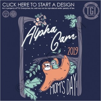 TGI-Alpha Gamma Delta Sloth Moms Day