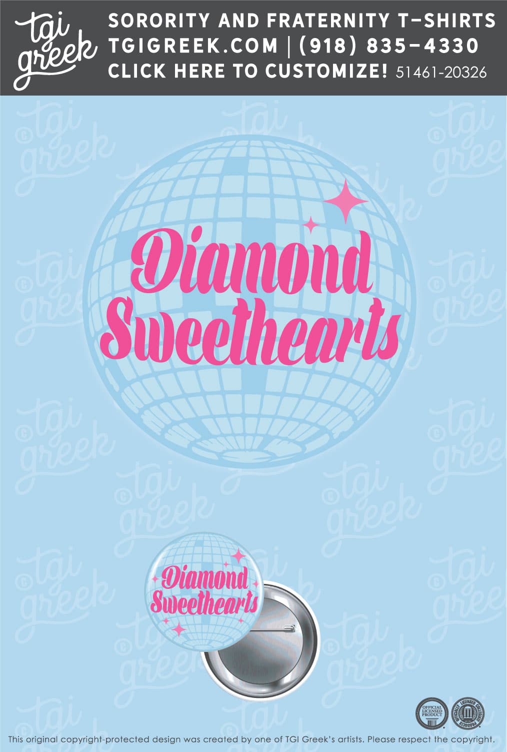 Diamond Sweethearts – TXSU Button