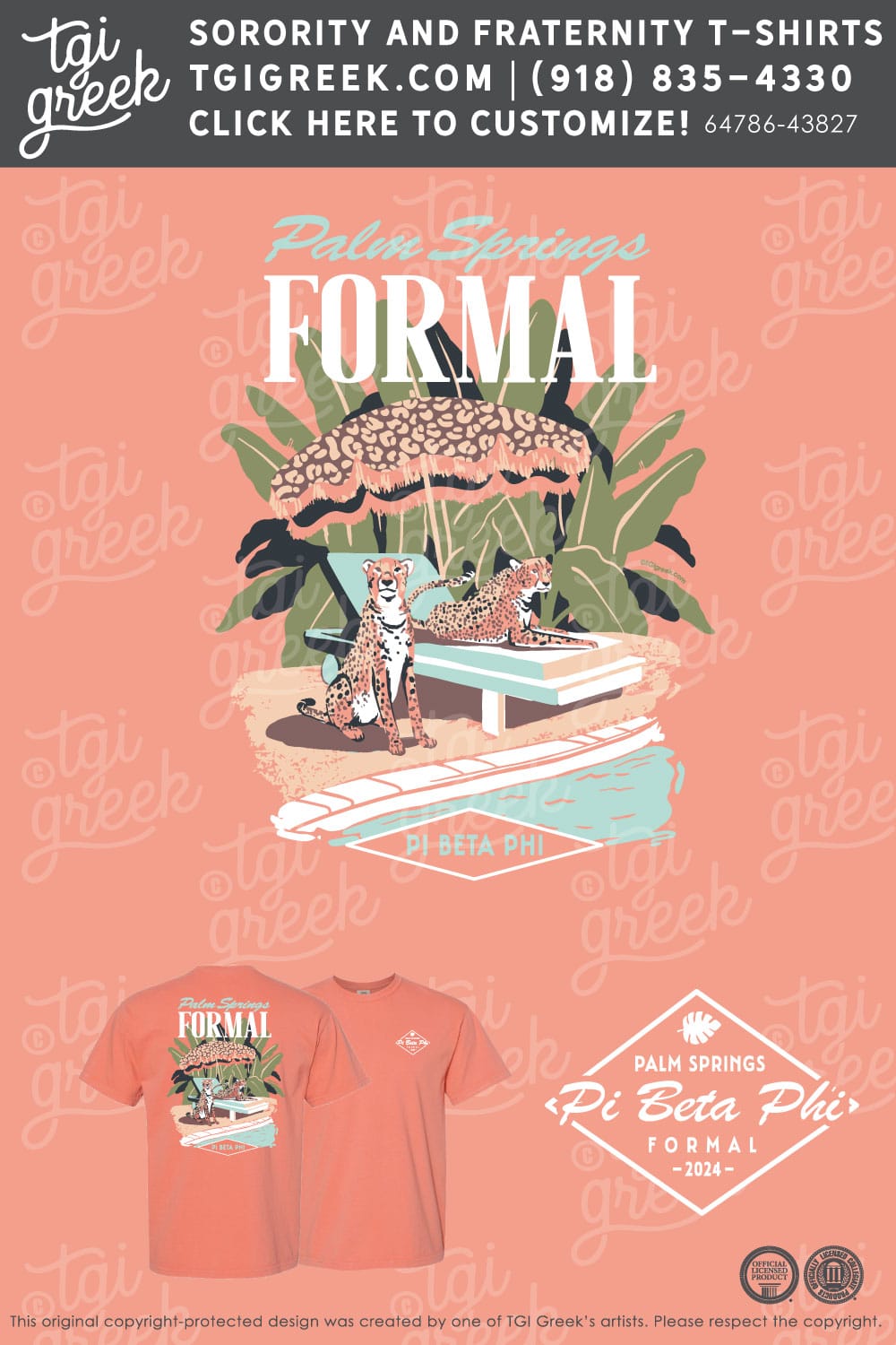 TGI – Pi Beta Phi Poolside Leopard
