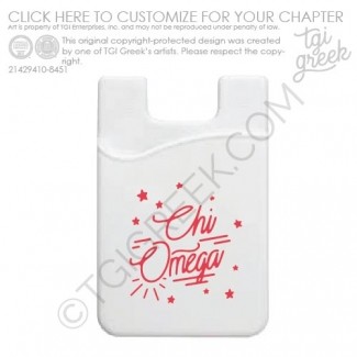Chi Omega – Bid Day Phone Wallet