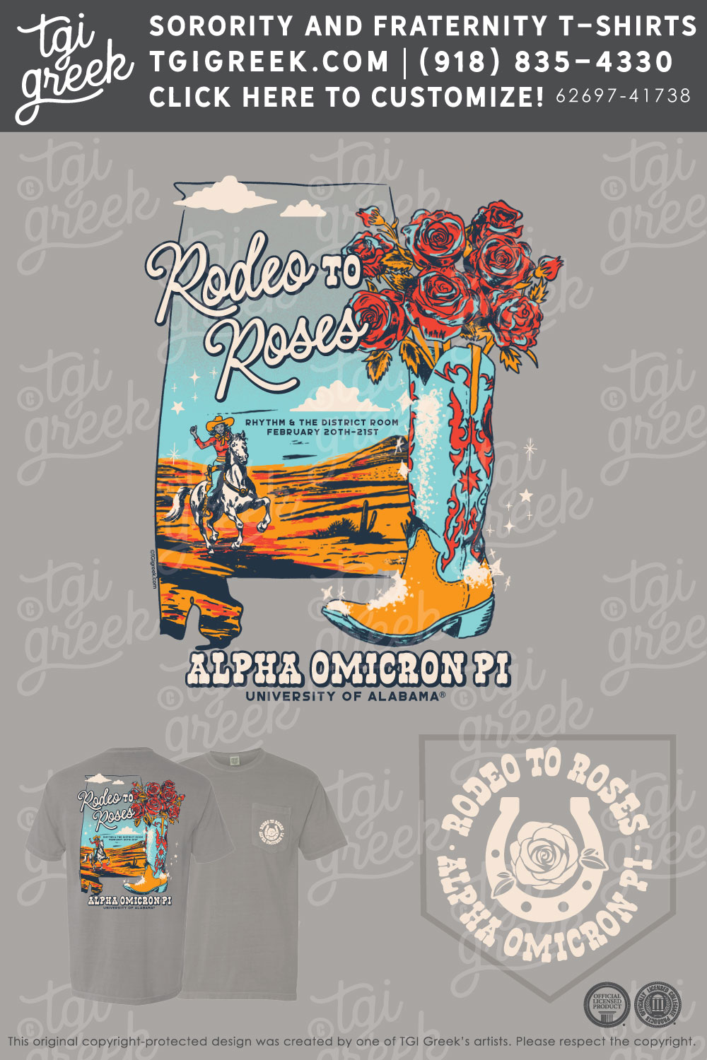 Alpha Omicron Pi – UAL Rodeo To Roses
