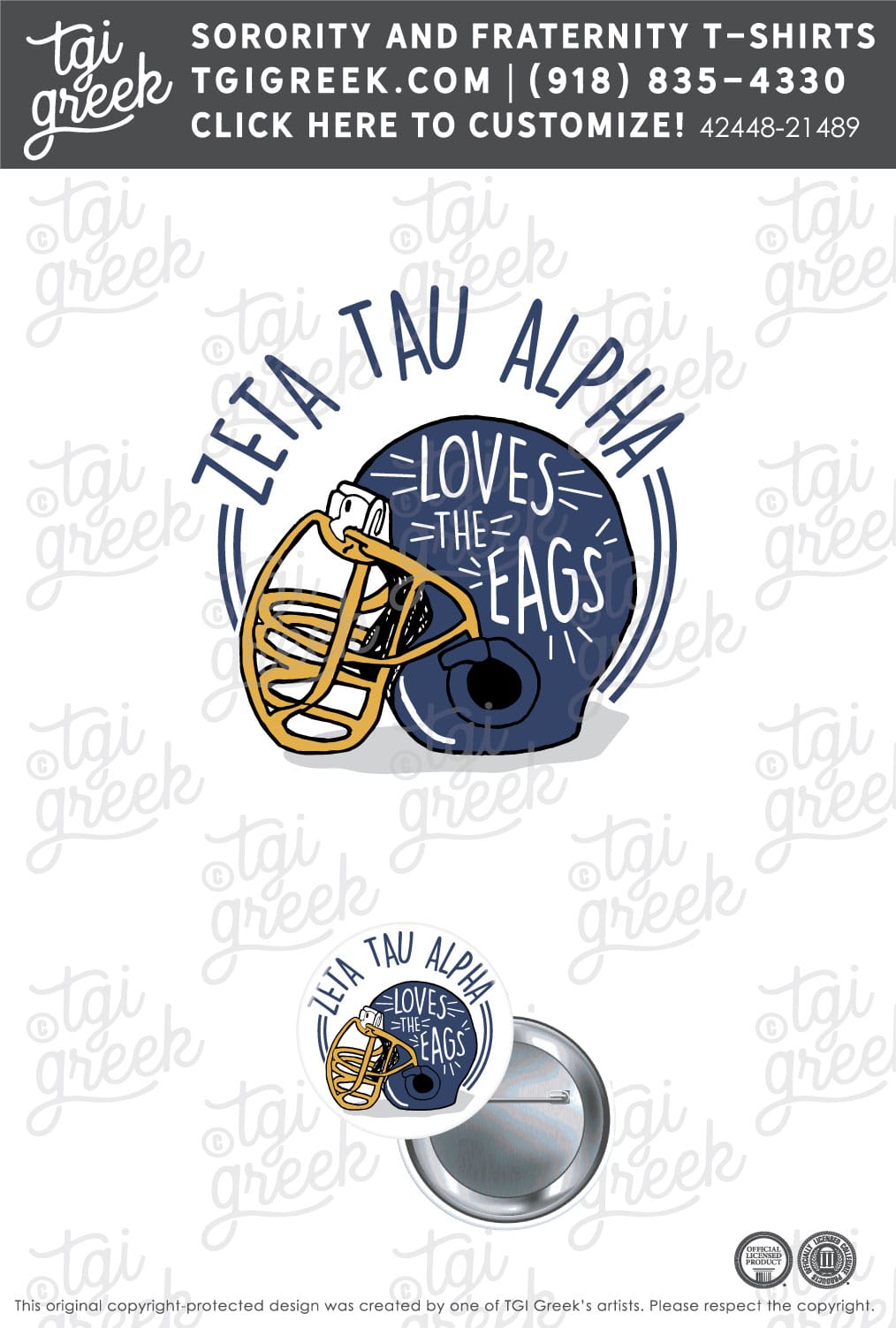 Zeta Tau Alpha – GSU Game Day Buttons