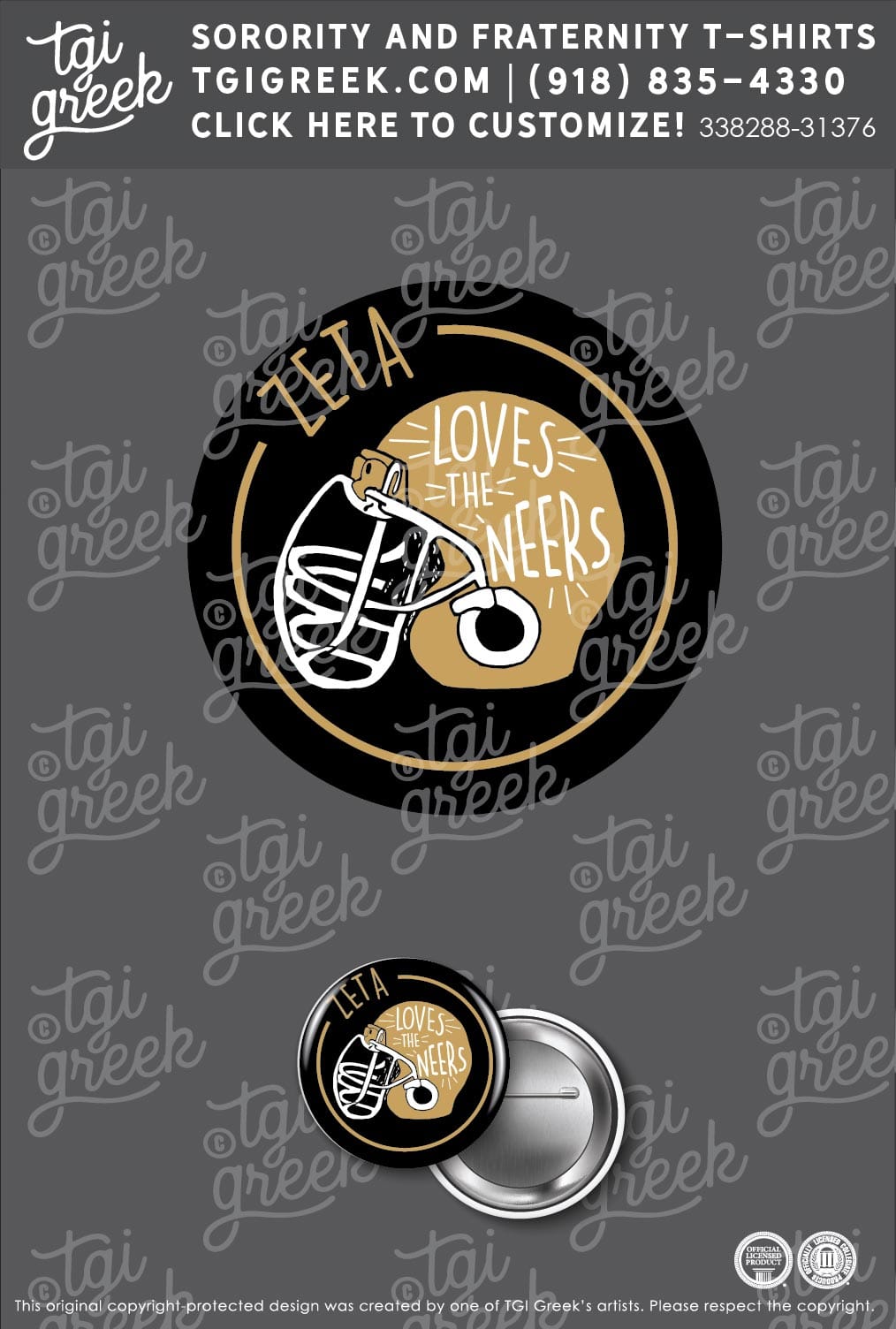 Zeta Tau Alpha – ASU Gameday Button