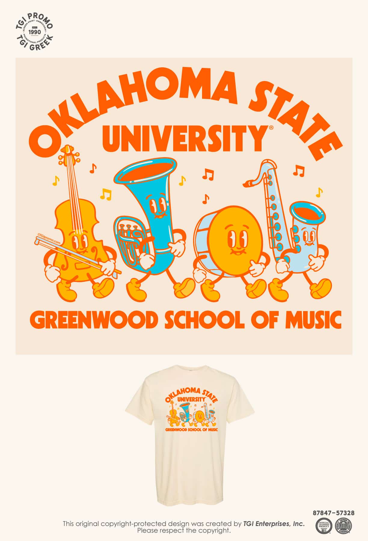 Oklahoma Sate University – Instrument Tee